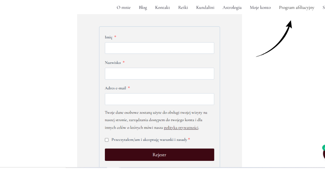 się w programie afiliacyjnym