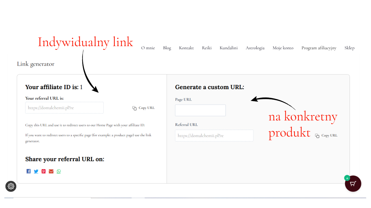 swój link afiliacyjny